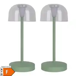 Netto Marken-Discount Näve 2er-Set Akku-/Tischleuchte GOMBA H: 18,5cm mint Angebot