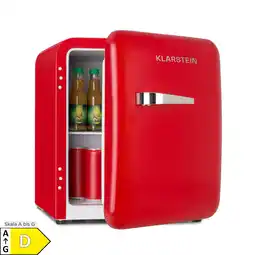 Netto Marken-Discount Audrey Mini Retro-Kühlschrank 48l 2 Ebenen Rot 48 Liter Angebot