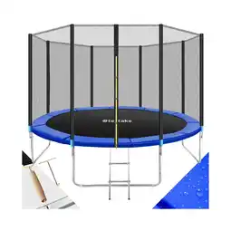 Netto Marken-Discount tectake Trampolin, Ø 366 cm, GS zertifiziert, Randabdeckung, inklusive Einstiegsleiter Angebot