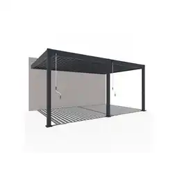Netto Marken-Discount PergoLine Superior Wand Pergola 3,6 m x 5,3 m anthrazit Angebot