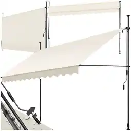 Netto Marken-Discount tectake Klemmmarkise, mit Handkurbel, höhenverstellbar 211 - 304 cm, einfache Montage Angebot