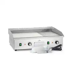 Netto Marken-Discount Grillmeile 4400 Elektrogrill Plancha 2x2200W Grillplatte Edelstahl Angebot