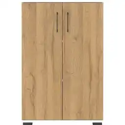 Netto Marken-Discount Germania Aktenschrank 4247-559 GW-Profi, Eiche-Nb., mit Metallgriffen, 80 x 123 x 40 cm (BxHxT) Angebot