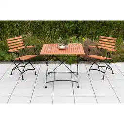 Netto Marken-Discount Merxx Schlossgarten Set 3tlg. Klapptisch Angebot