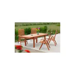 Netto Marken-Discount Merxx La Plata Set 5tlg. Seitenausziehtisch Angebot