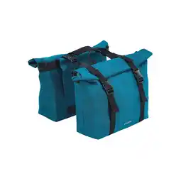 Netto Marken-Discount Doppel-Seitenpacktasche, Volumen 20L, wasserabweisend einzeln und als Set zu verwenden, Farbe: blau Angebot