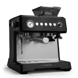 Netto Marken-Discount GrandPresso Espressomaschine Präzisionsmahlwerk Dampfdüse Siebträger Druckanzeige 20 bar Schwarz Angebot