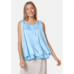 Netto Marken-Discount PM SELECTED Blusentop Sommerlicher Sleeveless Overlay Satin Top in Einheitsgröße PM30 Angebot
