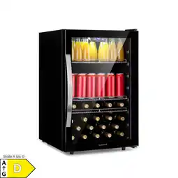 Netto Marken-Discount Beersafe 5XL Kühlschrank 148 Liter 3 Böden Panoramaglastür Edelstahl Onyx 148 Liter Angebot