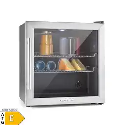 Netto Marken-Discount Beersafe L Kühlschrank 47 Liter 2 Böden Panoramaglastür Edelstahl Silber 50 Liter Angebot