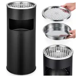 Netto Marken-Discount tectake Standaschenbecher, rund, 30 l, 25 x 61 cm Angebot
