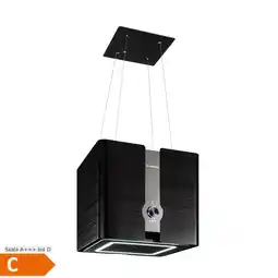 Netto Marken-Discount Futurelight Smart Inselabzugshaube Umluft 420m³/h LED Edelstahl Schwarz Angebot