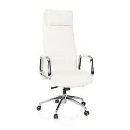 Netto Marken-Discount hjh OFFICE Luxus Chefsessel ASPERA 20 Leder mit Armlehnen Angebot