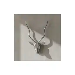 Netto Marken-Discount KADIMA DESIGN Aluminium Hirschgeweih Wanddekoration, 33x54x4cm, Modern und Elegant, Handgefertigt Angebot