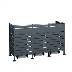 Netto Marken-Discount Westmann Metall Mülltonnenverkleidung Planum anthrazit 150cm - versch. Ausführungen Angebot