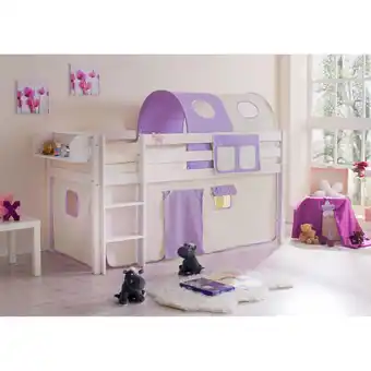 Netto Marken-Discount TiCAA Hochbett Malte Kiefer Weiß Classic Angebot