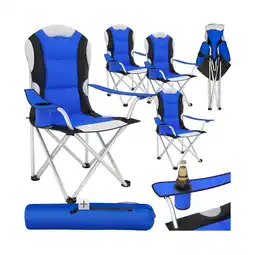 Netto Marken-Discount tectake Campingstuhl, faltbar, gepolstert, geringes Gewicht, 60 x 88 x 110 cm Angebot