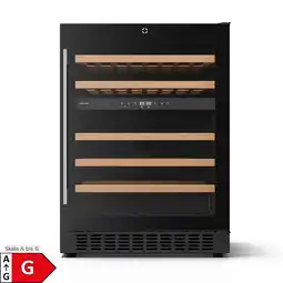 Netto Marken-Discount Illuminosa Unterbau-Weinkühlschrank Dualzone 129Liter 46 Flaschen 60cm 46_bottles Angebot