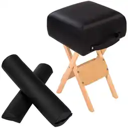 Netto Marken-Discount tectake Hocker mit 2 Lagerungsrollen, aus Holz und Kunstleder, gute Polsterung, leichte Reinigung Angebot