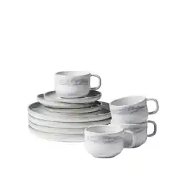 Netto Marken-Discount Gipfelstück Kaffeeservice, Steinzeug TIEFER SEE Angebot