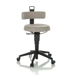 Netto Marken-Discount hjh OFFICE Drehhocker TOP WORK FLEX Stoff ohne Armlehnen Angebot