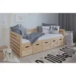 Netto Marken-Discount TiCAA Sofabett Naomi inkl. 5x Schubkästen, 90x200 Angebot