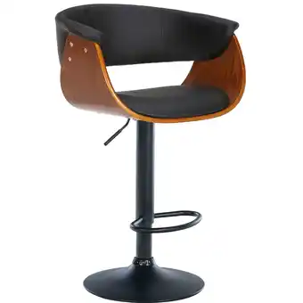Netto Marken-Discount CLP Barhocker Vestal I Mit Holzsitz Und Armlehne I Höhenverstellbares Metallgestell Mit Fußstütze Angebot