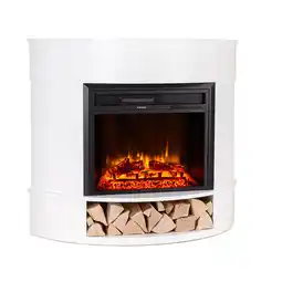 Netto Marken-Discount Loloru Elektrokamin Heizlüfter 900/1800W Wochentimer Fernbedienung Weiß Angebot