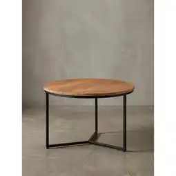 Netto Marken-Discount KADIMA DESIGN Akazienholz Couchtisch, Elegantes Design, Stauraum, Robustes Eisengestell Angebot