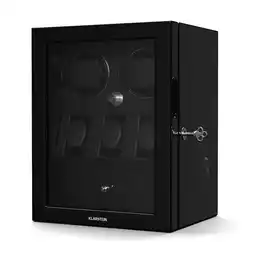 Netto Marken-Discount ChronoVault Uhrenbeweger 2+3 Uhren vegan Hochglanz 4 Modi Mabuchi Motor LED Schublade Schwarz Angebot