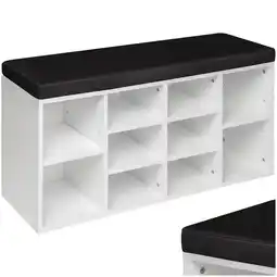 Netto Marken-Discount tectake Schuhschrank, für 10 Paar Schuhe, 2 verstellbare Zwischenböden, 103,5 x 48 x 30 cm Angebot