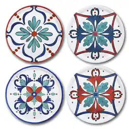 Netto Marken-Discount Mäser Pizzateller, Porzellan Margot Dunkelblau, Hellblau, Rot, Weiß Angebot