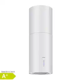 Netto Marken-Discount Beretta Inselabzugshaube Ø35cm Ab-/Umluft 650m³/h LED Edelstahl Weiß Angebot