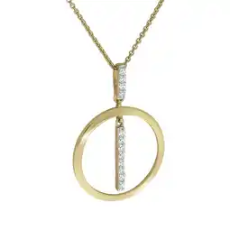 Netto Marken-Discount Celesta Gold Halskette 375/- Gelbgold 2farbig Zirkonia Angebot