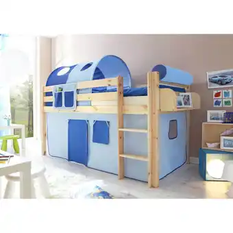 Netto Marken-Discount TiCAA Hochbett Malte Kiefer Natur Classic Angebot