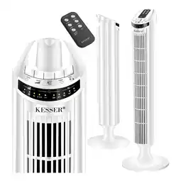 Netto Marken-Discount KESSER Turmventilator FERNBEDIENUNG Ventilator LED Display Standventilator Klimaanlage Angebot