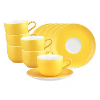 Netto Marken-Discount Seltmann Weiden Kaffeetassen mit Untertassen Liberty Pure Colors 260 ml 6er Set Angebot