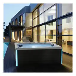 Netto Marken-Discount TroniTechnik Outdoor Whirlpool Spa GALERA 190cm x 130cm mit Heizung, Hydromassage, Farblicht Angebot
