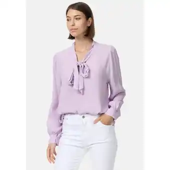 Netto Marken-Discount PM SELECTED Damen Edle Business Crepe Blue mit Schleife in Einheitsgröße PM62 Angebot