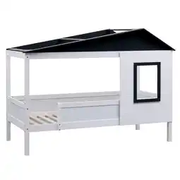Netto Marken-Discount CLP Kinderbett Tessa Aus Kiefernholz I Himmelbett Mit Fenster I Hausbett Mit Rausfallschutz Angebot