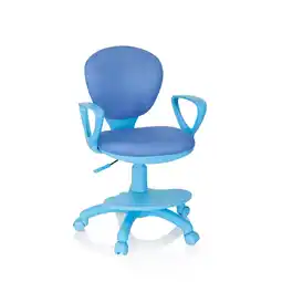 Netto Marken-Discount hjh OFFICE Kinderdrehstuhl KID COLOUR Stoff mit Armlehnen Angebot
