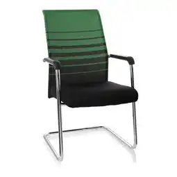Netto Marken-Discount hjh OFFICE Freischwinger FALCONE V Stoff / Netzstoff mit Armlehnen Angebot