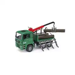 Netto Marken-Discount Bruder Bruder 02769 MAN Holztransport-LKW mit Ladekran Angebot