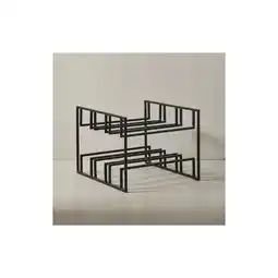 Netto Marken-Discount KADIMA DESIGN Schwarzer Eisen Weinhalter für 6 Flaschen, modernes Design, langlebig Angebot