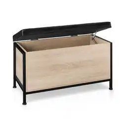 Netto Marken-Discount tectake Sitztruhe, Industrial Style, gepolstert, Kunstlederbezug Angebot