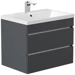 Netto Marken-Discount Badmöbel Fellini 70 SoftClose eiche gold mit grifflosen Schubladen Angebot