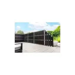 Netto Marken-Discount WPC-Sichtschutzzaun CARMENO - 3x Element + 4x Pfosten - Schwarz Angebot