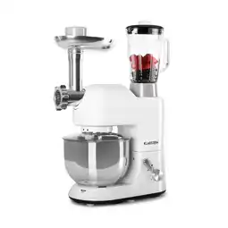 Netto Marken-Discount Lucia Küchenmaschine 3-in-1 1800 W / 2,7 PS 5 Ltr Edelstahl BPA-frei Weiß Angebot
