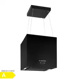 Netto Marken-Discount Kronleuchter Inselabzugshaube 596m³/h LED-Panel EEK A Schwarz Angebot