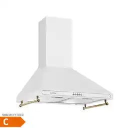 Netto Marken-Discount Victoria Dunstabzugshaube 60cm Retro-Design 644,5m³/h 2 LED-Lampen Weiß Angebot
